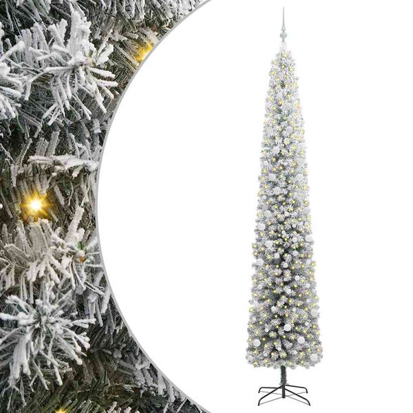 vidaXL Artificial Christmas Tree with 300 LEDs with Stand Green 300 cm