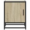 vidaXL Bedside Cabinet Sonoma Oak 40x31x50 cm Engineered Wood and Metal