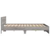 vidaXL Bed Frame without Mattress Grey Sonoma 160x200 cm