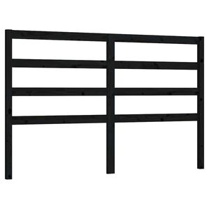 vidaXL Bed Headboard Black 166x4x100 cm Solid Wood Pine
