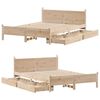 vidaXL Bed Frame without Mattress 140x200 cm Solid Wood Pine