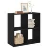 vidaXL Bookcase Black oak 68.5 x 32 x 68.5 cm Engineered wood