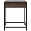 vidaXL Bedside Table with Infinity LED Brown Oak 40x40x51 cm