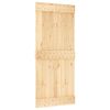vidaXL Sliding Door NARVIK Natural and Black