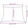 vidaXL Sunshade Sail 160 g/m&sup2; Red 4/5x3 m HDPE