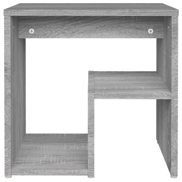 vidaXL Bed Cabinet Grey Sonoma 40x30x40 cm Engineered Wood