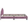 vidaXL Children's Bed Frame with Headboard Purple 80 x 200 cm Velvet