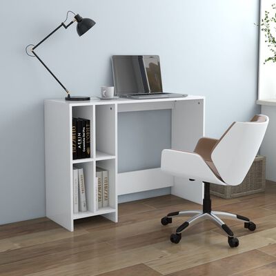 vidaXL Notebook Desk White 102.5x35x75 cm Engineered Wood