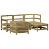 vidaXL 5 Piece Garden Sofa Set Impregnated Wood Pine