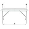 vidaXL Balcony Table White 60x40 cm Steel