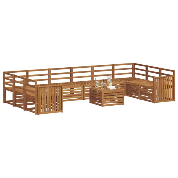 vidaXL Sofa Sets Natural Solid Acacia Wood