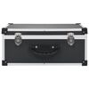 vidaXL CD Case for 60 CDs Aluminium ABS Black