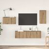 vidaXL TV Cabinet Set with Drawer 4 pcs Artisan oak 30.5 x 30 x 60 cm