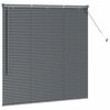 vidaXL Venetian Blinds Manual Dark Grey 130 x 130 cm Aluminium