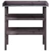 vidaXL Plant Table with Shelves Grey 78x38x82.5 cm Solid Wood Fir
