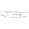 vidaXL Bed Frame without Mattress White 120x200 cm Metal