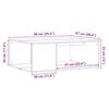 vidaXL Coffee Table Artisan Oak 90x67x33 cm Engineered Wood
