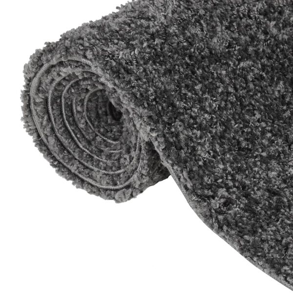 vidaXL Shaggy Rug High Pile Anthracite 200x290 cm