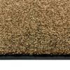vidaXL Doormat Washable Brown 60x90 cm