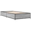 vidaXL Bed Frame without Mattress Grey Sonoma 90x190 cm Single