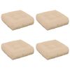 vidaXL 4-Piece Seat Cushions VIANEN 4 pcs 100% Polyester Cream