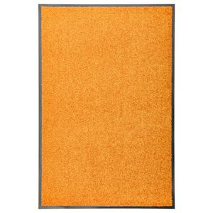 vidaXL Doormat Washable Orange 60x90 cm