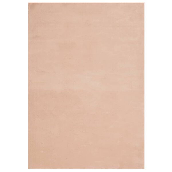 vidaXL Rug HUARTE Short Pile Soft and Washable Blush 160x230 cm