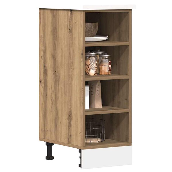 vidaXL Bottom Cabinet Riga Artisan Oak 30x44.5x81.5 cm Engineered Wood
