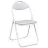 vidaXL Folding Chair 8 pcs White 48 x 43.5 x 81 cm Faux Leather