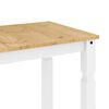 vidaXL 3 Piece Dining Set PANAMA White Solid Wood Pine