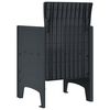 vidaXL Garden Chair 4 pcs Anthracite 53 x 49 x 85 cm PP