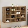 vidaXL Shoe Cabinet Artisan Oak 103 x 30 x 67 cm Engineered Wood