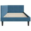 vidaXL Corner Bed Frame with Headboard Blue 90 x 200 cm Velvet