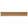 vidaXL Wall Shelf with Shelf 4 pcs Brown 60 x 9 x 3 cm Engineered Wood