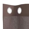 vidaXL Voile Curtains with Grommets 2 pcs Brown 140x225 cm