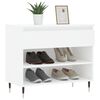 vidaXL Shoe Cabinet White 70x36x60 cm Engineered Wood
