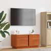 vidaXL TV Cabinet Wax Brown 80 x 35 x 40.5 cm Solid Pine Wood
