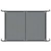 vidaXL Elevated Dog Bed Grey 130x80x20 cm Textilene and Steel