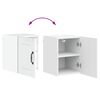 vidaXL Dishwasher Panel Lucca 2 pcs High Gloss White 30 x 31 x 40 cm