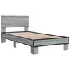 vidaXL Bed Frame without Mattress Grey Sonoma 100x200 cm
