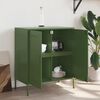 vidaXL Sideboard Olive Green 68x39x79 cm Steel
