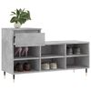 vidaXL Shoe Cabinet Concrete Grey 102x36x60 cm Engineered Wood