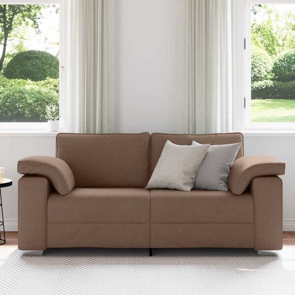 vidaXL Sofa Brown 180 x 77 x 82 cm Fabric