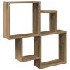 vidaXL Wall Shelf Artisan Oak 80x15x78.5 cm Engineered Wood