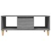 vidaXL Coffee Table Grey Sonoma 90x50x36,5 cm Engineered Wood