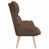 vidaXL Armchair Brown 69 x 74 x 93 cm Sherpa Fabric