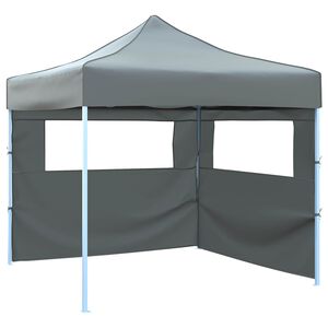 vidaXL Party Tent Folding Anthracite 291 x 291 x 315 cm Oxford Fabric