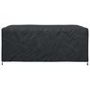 vidaXL Furniture Cover Plain Black 220 x 190 x 85 cm 600D