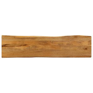 vidaXL Table Top 180x40x2.5 cm Live Edge Solid Wood Mango