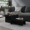 vidaXL Coffee Table Black 111.5x50x33 cm Engineered Wood